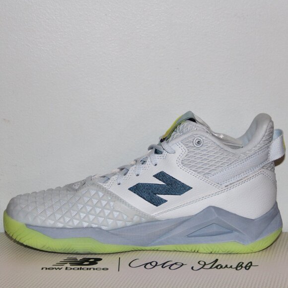 New Balance Coco Gauff CG2 Tennis Pickleball Shoes Women's 9 Blue Yellow - Picture 3 of 9